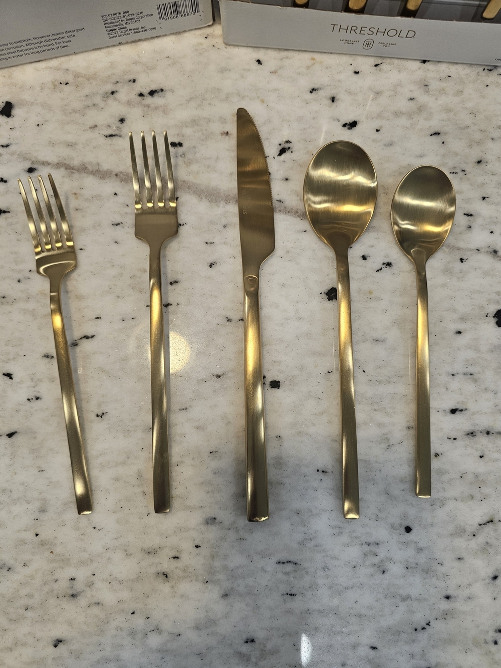 Threshold Ashby Gold Flatware Set - 20 Piece - Picture 3 of 8